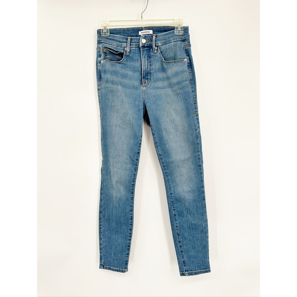 Good American‎ Good Legs Crop Skinny Denim Blue Jeans Size 2/26